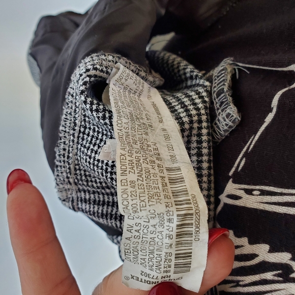 ZARA Pull On Plaid Pants Sz M - Picture 11 of 14